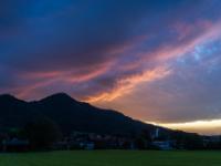 Abendszenario am Himmel über Aschau